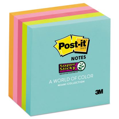 Pads in Supernova Neon Collection Colors, 3" x 3", 90 Sheets/Pad, 5 Pads/Pack1