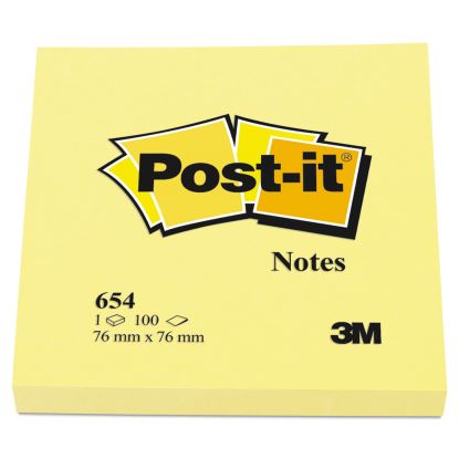 Original Pads in Canary Yellow, 3" x 3", 100 Sheets/Pad, 12 Pads/Pack1