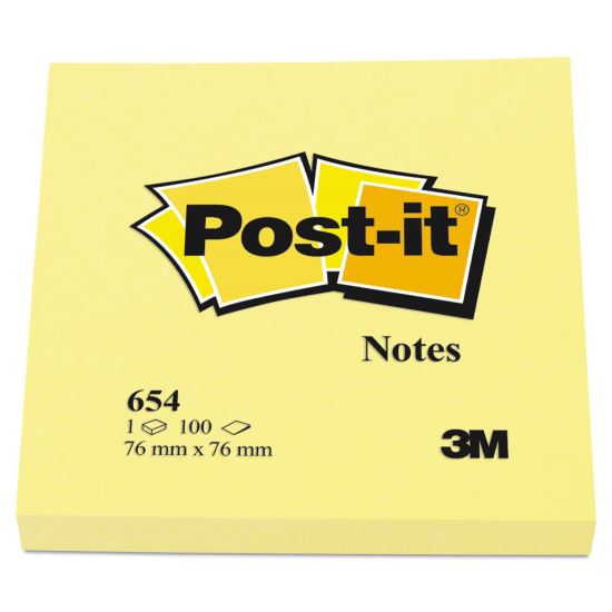 Original Pads in Canary Yellow, 3" x 3", 100 Sheets/Pad, 12 Pads/Pack1