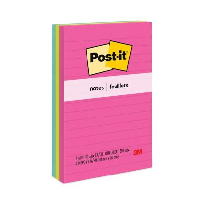 Original Pads in Poptimistic Collection Colors, Note Ruled, 4" x 6", 100 Sheets/Pad, 3 Pads/Pack1