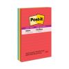 Pads in Playful Primary Collection Colors, Note Ruled, 4" x 6", 90 Sheets/Pad, 3 Pads/Pack1