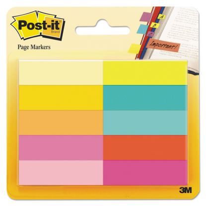 Page Flag Markers, Assorted Bright Colors, 50 Sheets/Pad, 10 Pads/Pack1