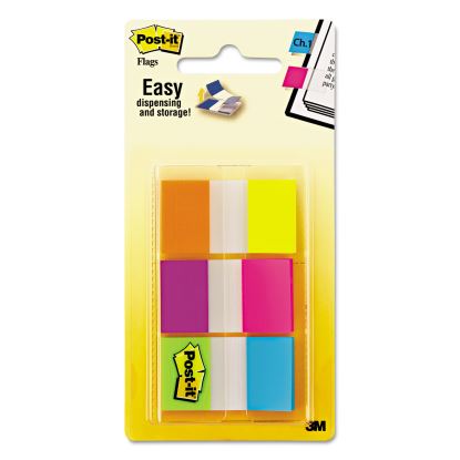 Page Flags in Portable Dispenser, Assorted Brights, 60 Flags/Pack1