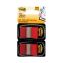 Standard Page Flags in Dispenser, Red, 50 Flags/Dispenser, 2 Dispensers/Pack1