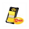 Marking Page Flags in Dispensers, Yellow, 12 50-Flag Dispensers/Box2