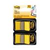 Standard Page Flags in Dispenser, Yellow, 50 Flags/Dispenser, 2 Dispensers/Pack2