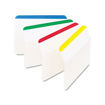 2" Angled Tabs, Lined, 1/5-Cut, Assorted Primary Colors, 2" Wide, 24/Pack1