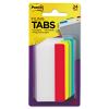Solid Color Tabs, 1/3-Cut, Assorted Colors, 3" Wide, 24/Pack2