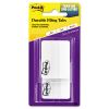 Tabs, Lined, 1/5-Cut Tabs, White, 2" Wide, 50/Pack2