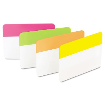 Solid Color Tabs, 1/5-Cut, Assorted Bright Colors, 2" Wide, 24/Pack1