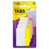 Solid Color Tabs, 1/5-Cut, Assorted Bright Colors, 2" Wide, 24/Pack2