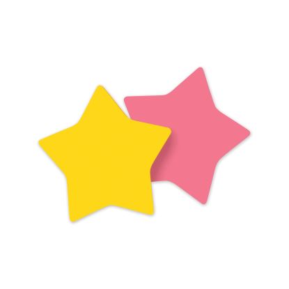 Die-Cut Star Shaped Notepads, 2.6" x 2.6", Assorted Colors, 75 Sheets/Pad, 2 Pads/Pack1