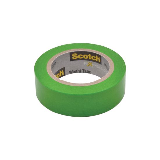 Expressions Washi Tape, 1.25" Core, 0.59" x 32.75 ft, Green1