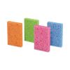 Vibrant Color Sponges, 4.7 x 3, 0.6" Thick, Assorted Colors, 4/Pack2