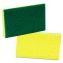 Medium-Duty Scrubbing Sponge, 3.6 x 6.1, 0.7" Thick, Yellow/Green, 20/Carton1