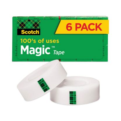 Magic Tape Refill, 1" Core, 0.75" x 36 yds, Clear, 6/Pack1