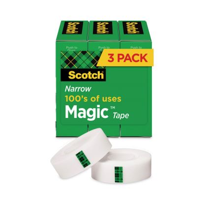 Magic Tape Refill, 1" Core, 0.5" x 36 yds, Clear, 3/Pack1