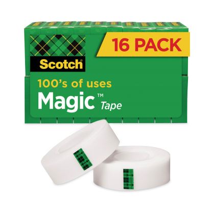 Magic Tape Value Pack, 1" Core, 0.75" x 83.33 ft, Clear, 16/Pack1