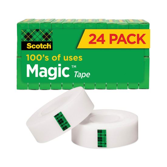 Magic Tape Value Pack, 1" Core, 0.75" x 83.33 ft, Clear, 24/Pack1