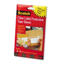 ScotchPad Label Protection Tape Sheets, 4" x 6", Clear, 25/Pad, 2 Pads/Pack1