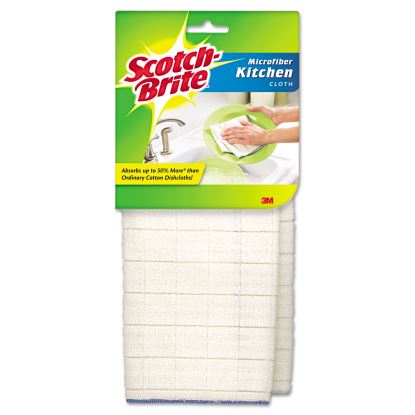 Kitchen Cleaning Cloth, Microfiber, 11.4 x 12.4, White, 2/Pack, 12 Packs/Carton1