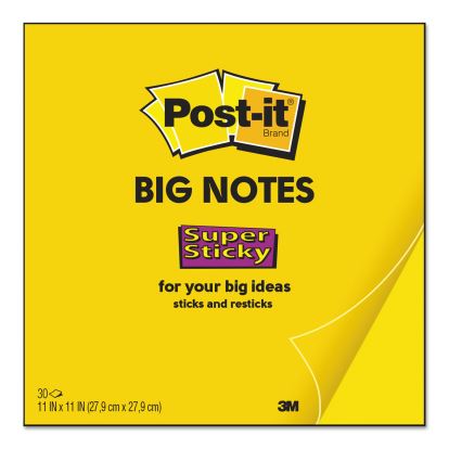 Big Notes, Unruled, 30 Yellow 11 x 11 Sheets1