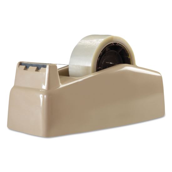 Two-Roll Desktop Tape Dispenser, 3" Core, High-Impact Plastic, Beige1