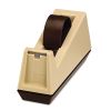Heavy-Duty Weighted Desktop Tape Dispenser, 3" Core, Plastic, Putty/Brown2