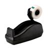 Deluxe Desktop Tape Dispenser, Heavily Weighted, Attached 1" Core, Black2