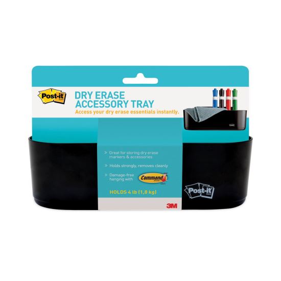 Dry Erase Accessory Tray, 8 1/2 x 3 x 5 1/4, Black1