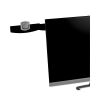 Swing Arm Copyholder, Adhesive Monitor Mount, 30 Sheet Capacity, Plastic, Black/Silver Clip1