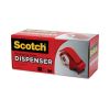 Compact and Quick Loading Dispenser for Box Sealing Tape, 3" Core, For Rolls Up to 2" x 60 yds, Red2