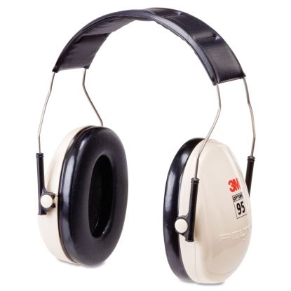 PELTOR OPTIME 95 Low-Profile Folding Ear Muff H6f/V, 21 dB, Beige/Black1