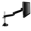 Dual Monitor Swivel Arm, 360 Degree Rotation, +15 Degree/-90 Degree Tilt, 180 Degree Pan, Black/Gray, Supports 30 lb1