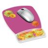 Fun Design Clear Gel Mouse Pad with Wrist Rest, 6.8 x 8.6, Daisy Design2