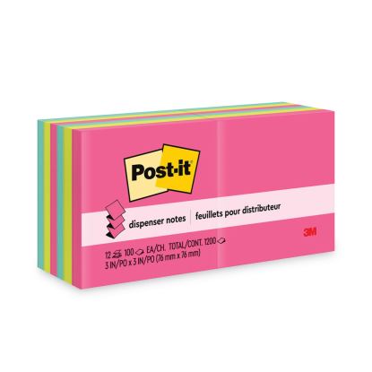Original Pop-up Refill Value Pack, 3 x 3, (8) Poptimistic Collection Colors, (4) Canary Yellow, 100 Sheets/Pad, 12 Pads/Pack1