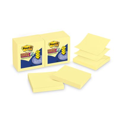 Pop-up 3 x 3 Note Refill, 3" x 3", Canary Yellow, 90 Sheets/Pad, 12 Pads/Pack1
