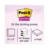 Recycled Pop-up Notes in Oasis Collection Colors, 3" x 3", 90 Sheets/Pad, 6 Pads/Pack2