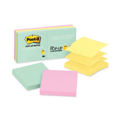 Original Pop-up Refill, 3" x 3", Beachside Cafe Collection Colors, 100 Sheets/Pad, 6 Pads/Pack1