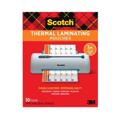 Laminating Pouches, 3 mil, 9" x 11.5", Gloss Clear, 50/Pack1