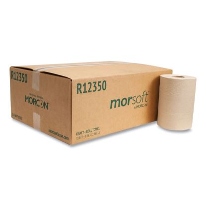 Morsoft Universal Roll Towels, 8" x 350 ft, Brown, 12 Rolls/Carton1