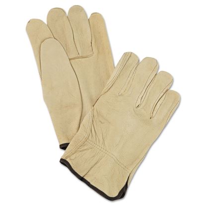 Unlined Pigskin Driver Gloves, Cream, Large, 12 Pairs1