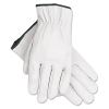 Grain Goatskin Driver Gloves, White, X-Large, 12 Pairs2