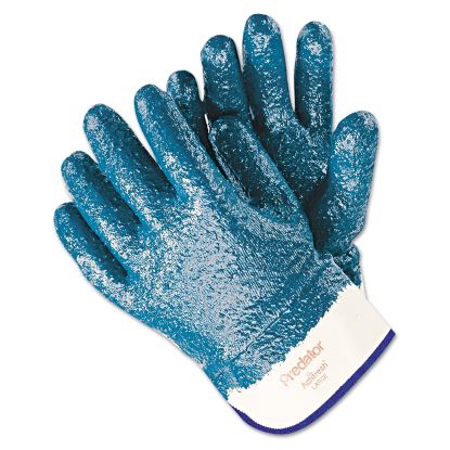 Predator Premium Nitrile-Coated Gloves, Blue/White, Large, 12 Pairs1