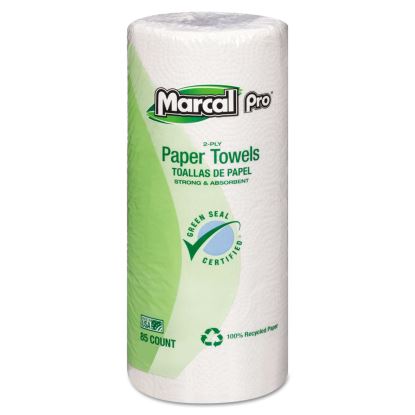 Perforated Kitchen Towels, White, 2-Ply, 9 x 11, 85 Sheets/Roll, 30 Rolls/Carton1