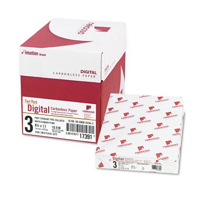Fast Pack Carbonless 3-Part Paper, 8.5 x 11, White/Canary/Pink, 500 Sheets/Ream, 5 Reams/Carton1
