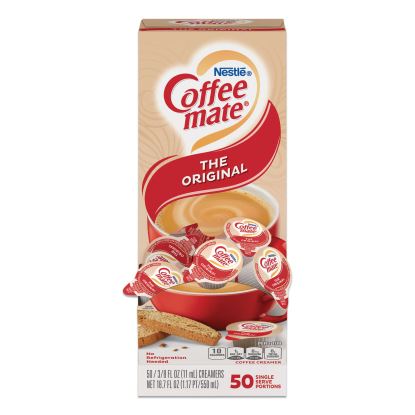 Liquid Coffee Creamer, Original, 0.38 oz Mini Cups, 50/Box1