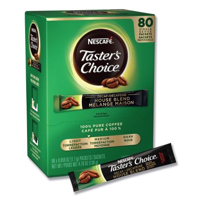 Taster's Choice Stick Pack, Decaf, 0.06oz, 80/Box1
