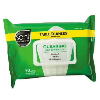 Multi-Surface Cleaning Wipes, 11.5 x 7, Fresh Scent, White, 90 Wipes/Pack, 12 Packs/Carton1