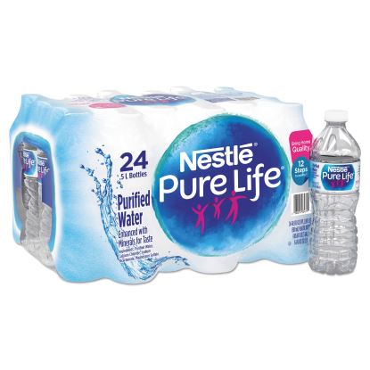 Pure Life Purified Water, 16.9 oz Bottle, 24/Carton1